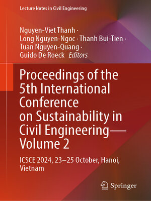 cover image of Proceedings of the 5th International Conference on Sustainability in Civil Engineering--Volume 2